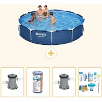 Bestway Steel Pro, piscina in acciaio, rotonda - 366x76 cm - composta da 5 parti, modello S22750
