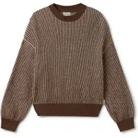 TWOTHIRDS Women's Murvagh Pullover di lana Donna (S, marrone)