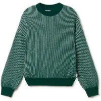 TWOTHIRDS Women's Murvagh Pullover di lana Donna (M, verde/turchese)