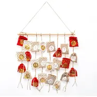 FÉÉRIC LIGHTS AND CHRISTMAS Calendario dell'Avvento con taschine, poliestere, 60 cm
