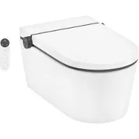 Hansgrohe LavaPura Element S WC suspendu douche Set complet AquaHelix Flush, SmartClean, HygieneEffect, blanc, 63021450, 63021450