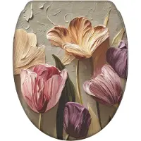 Sanilo Sedile WC con chiusura ammortizzata e chiusura rapida Tulip, coperchio per WC direttamente dal produttore, coperchio per WC, sedile per WC, coperchio per WC, sedile per WC