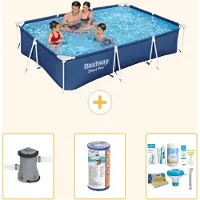 Bestway Steel Pro, piscina rettangolare - 300x201x66 cm - 4 pezzi - Modello S22726