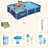 Bestway Steel Pro, piscina rettangolare - 300x201x66 cm - 7 pezzi - Modello S22298