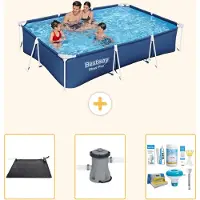 Bestway Steel Pro, piscina rettangolare - 300x201x66 cm - 4 pezzi - Modello S22719