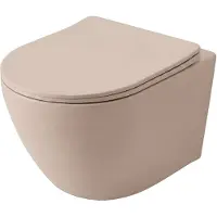 REA Vaso Wc Sospeso Carlo Mini Tornado Mocca Matt Beige