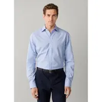 Hackett London per uomo. HM3010850 Camicia City Shadow Stripe blu medio (XXL), Cotone, Classico, Manica lunga, Navy