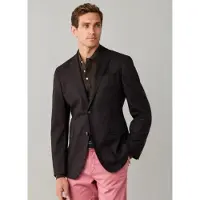 Hackett London per uomo. HM4400223 Giacca Performance Flannel marrone (36/32), Casual, Lana, Classico