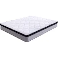 Flieks Materasso a molle insacchettate , 140x200 cm, materasso ergonomico con molle insacchettate, altezza 25 cm, livello di supporto H3, colore bianco