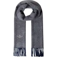 Hackett London per uomo. HM0400109 Sciarpa Twill Wool Cash blu (OSFA), Casual, Lana, Classico