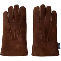 Hackett London per uomo. HM0400133 Guanti in pelle Sherling Handstitch marrone (L), Casual, Classico