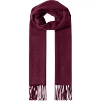 Hackett London per uomo. HM0400108 Sciarpa Solid Patch Cash bordeaux (OSFA), Casual, Classico, Chachemire