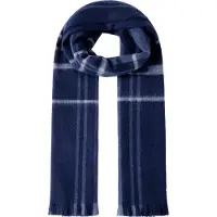 Hackett London per uomo. HM0400131 Sciarpa Large Cash blu marino (OSFA), Casual, Classico, Chachemire, Navy