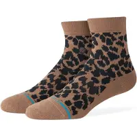 Stance Women's Love Leopard Lowrider Calze casual Donna (38-42, marrone)