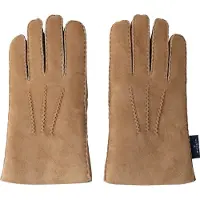 Hackett London per uomo. HM0400133 Guanti in pelle Sherling Handstitch beige (L), Casual, Classico, Taupe
