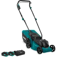 Vonroc Tagliaerba a Batteria 40V – Brushless – 33 cm | Incl. 2x 4.0Ah Batterie e Doppio Caricatore Rapido