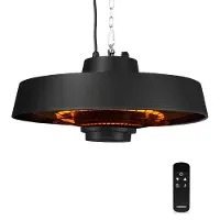Vonroc Riscaldatore a infrarossi Vulcano 2000W – a soffitto | Incluso telecomando e timer