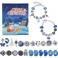 Nobo Kids Calendario dell'avvento natalizio con gioielli, braccialetti, perline e ciondoli