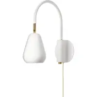 Nuura Faretto da parete Anoli, bianco/oro, metallo, GU10, spina