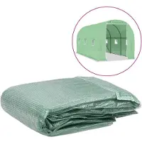vidaXL Copertura di ricambio per serra (9 m²) 200x450x200 cm Verde