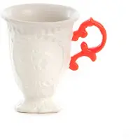Seletti Tazza I-Wares, bianco / rosa, 300 ml, porcellana