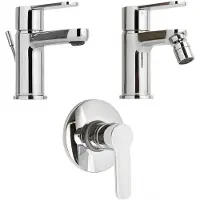 KIAMAMI VALENTINA Rubinetti in ottone per lavabo, bidet e incasso doccia cromati | Nora