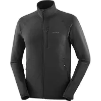 Salomon - Pile stretch e leggero - Sntial Lightwarm FZ M Deep Black per Uomo - Taglia S - Nero