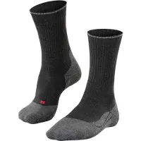 Falke TK2 Wool Silk Calze da trekking Uomo (44-45, nero/grigio)
