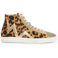 AllSaints Tundy Bolt Lepo High Animal Brown Taglia: 37 | Sneakers Outlet | Donna | Marrone