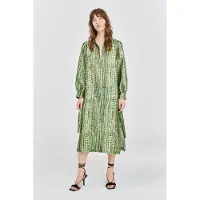 Baum und pferdgarten Aradin Dress Green Reptile Taglia: 36 | Maxi abiti Outlet | Donna | Verde