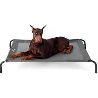 Bedsure Cuccia per cani , adatta a cani di grossa taglia, da esterno, colore grigio
