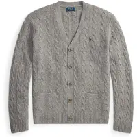 Ralph Lauren per uomo. 710B22611003 Cardigan in lana e cashmere grigio (L), Casual