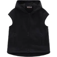 CMP Women's Vest Fix Hood 36P4566 Gilet in pile Donna (XS, nero)
