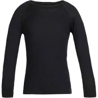Icebreaker Kids 200 Oasis L/S Crewe Intimo lana merinos Bambini (104, nero)