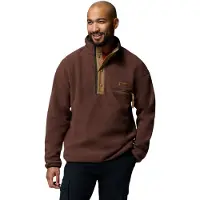 Columbia Helvetia II Half Snap Fleece Pullover in pile Uomo (M, marrone)