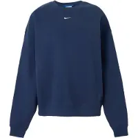 Nike Women's Studio Fleece MW Oversize Crew Maglione Donna (S, blu)