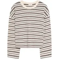 Bershka Maglietta crema / cioccolato / nero