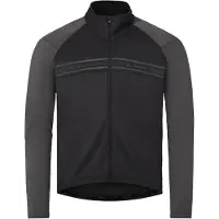 Vaude Posta L/S Tricot II Maglietta da ciclismo Uomo (L, nero/grigio)