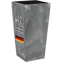Prosperplast Vaso Da Fiori High Urbi Square Effect 91.5l 75x40x40 Cm