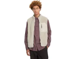 Volcom Muzzer Fuzzar Vest Gilet in pile Uomo (XXL, beige)
