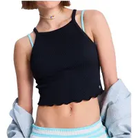 Roxy Women's As I Am Top Donna (L, nero)