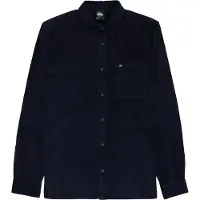 Quiksilver - Camicia in velluto a coste - Smoke Trail Cord Shirt Dark Navy per Uomo in Cotone - Taglia L - Blu navy