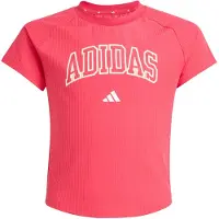 Adidas Girl's Sport Seasonals Collegiate Typography Tee T-shirt Bambini (152, fuchsia)