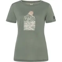 Super.natural Women's Preikestolen Cliffs Tee Maglia merino Donna (XL, verde)