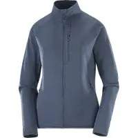 Salomon - Pile stretch e leggera - Sntial Lightwarm FZ W Blue Nights per Donne - Taglia L - Blu navy