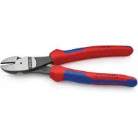 Knipex 7402200, tronchesi con tagliente diagonale e fulcro alto, 200 mm