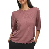 Vila Viemi Maniche Corte Top A Maglia