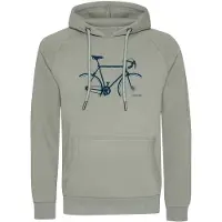 GreenBomb Bike Crop Trek Felpa con cappuccio Uomo (S, grigio)