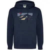 GreenBomb Mountain Tour Joy Felpa con cappuccio Uomo (XXL, blu)