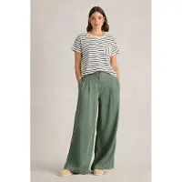 White Stuff Sasha Wide Leg Trouser Dusty Green Taglia: 6 LONG | Pantaloni Outlet | Donna | Verde